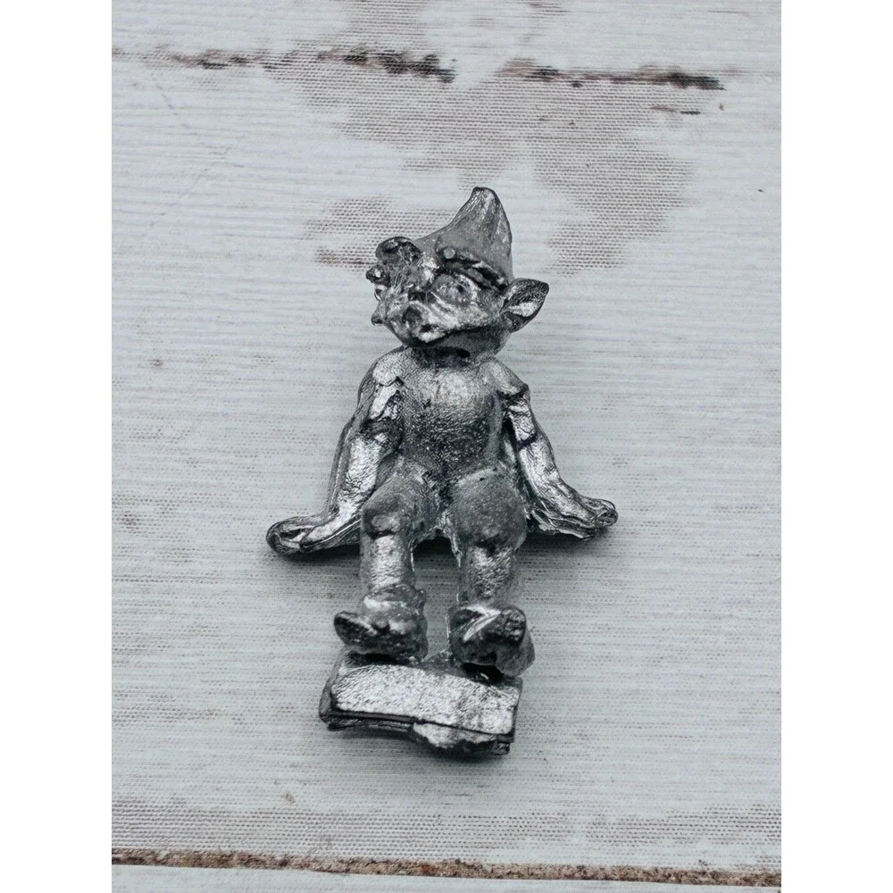Vintage Metal Goblin Gnome Figurine Miniature Tabletop Gaming RPG Fantasy Small